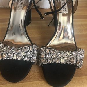 Badgley Mischka rhinestone heels
